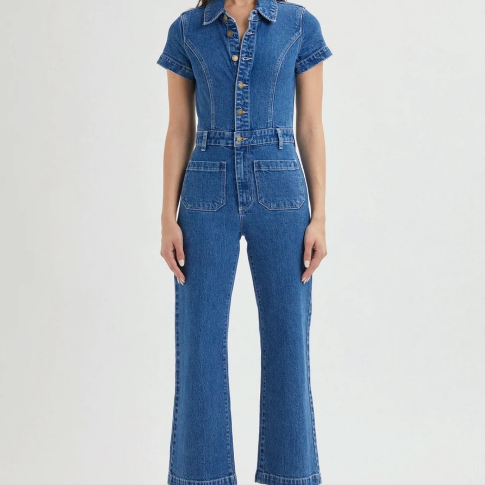 NWT Rolla's Sailor Jumpsuit In Breaker Blue Size 8